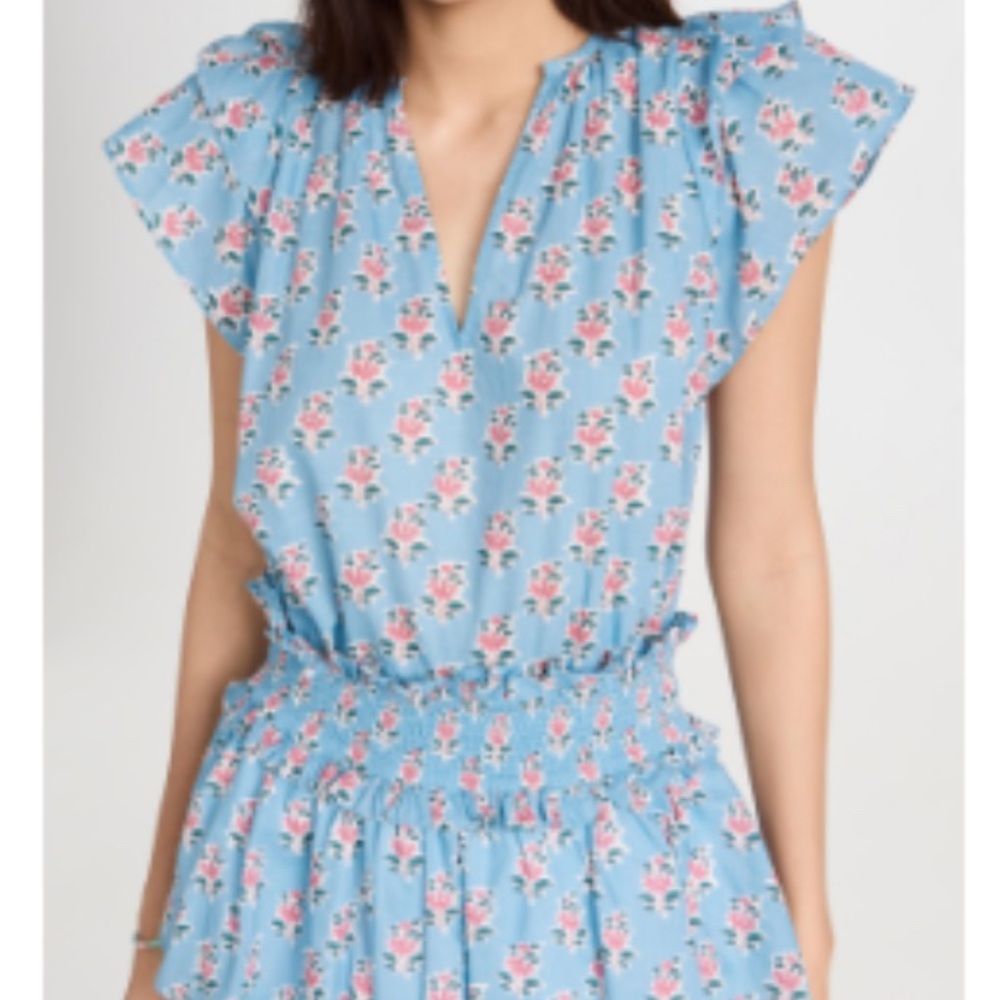 Marea Blue Floral Top